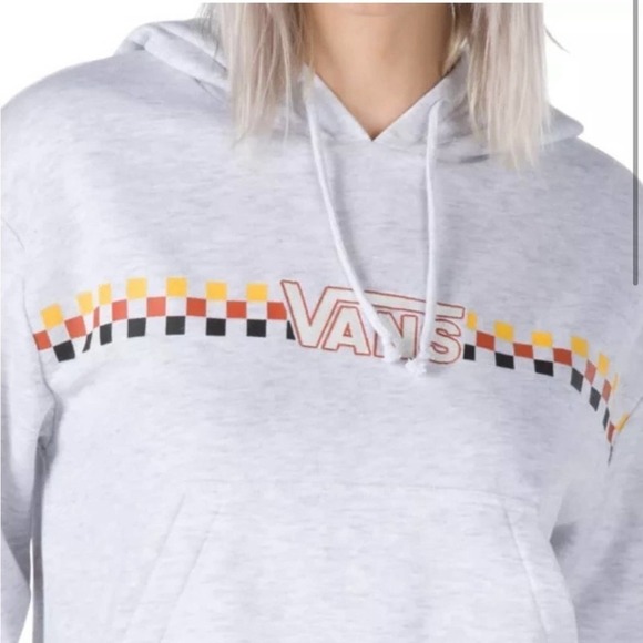 Vans Cropped Banded Hoodie Sweater, Size Small - Picture 2 of 9